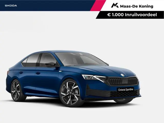 Škoda Octavia Sportline Business 1.5 TSI m-HEV 110 kW / 150 PK H | Trekhaak | 19' Draconis | Storm B...