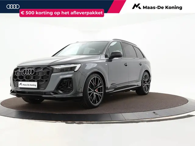 Audi Q7 60 TFSIe 490pk Quattro Pro Line S Competition · Luchtvering · Massage · Panoramadak · Elek. Voorstoelen · B&O Audio · Elek. Trekhaak · 22'' Inch · Garantie t/m 12-05-2028 of 90.000km