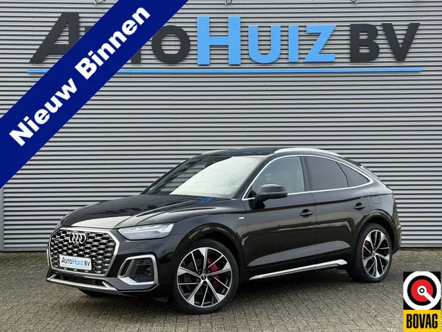 Audi Q5 Sportback 55 TFSI e S Line Luchtvering Trekhaak Panoramadak Achteruitrijcamera 21 Inch DAB K...