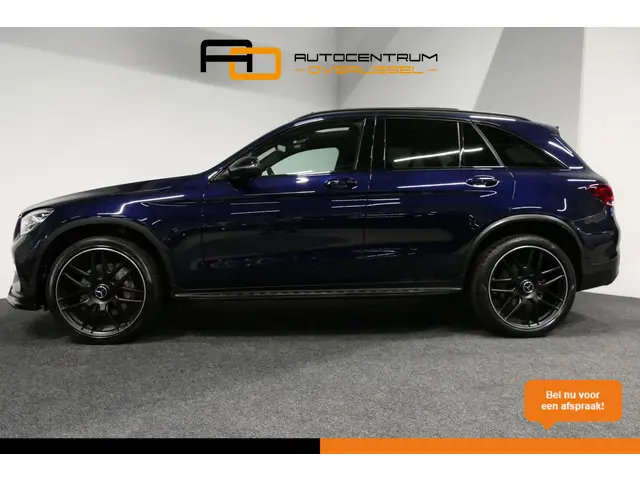 Mercedes-Benz GLC-klasse 300e 4MATIC AMG Line / Panamericana Grille / Panoramadak / Elektr. verstelbare voorstoelen + memory / Apple Carplay - Android Auto / Sfeerverlichting / Rondomzichtcamera / MANUFAKTUR kleur / Elektr. wegklapbare trekhaak / 21'' LMV / Keyless / LED High Performance / Stoelverwarming / Navigatie / Night pakket