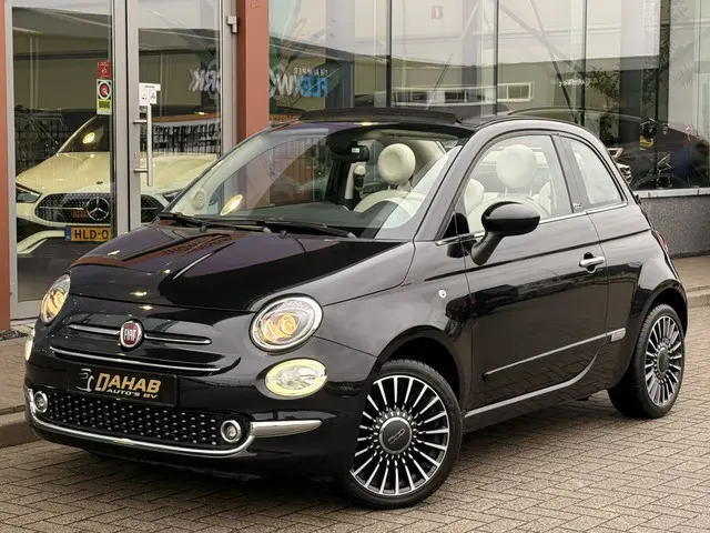Fiat 500 Cabrio Lounge 1.2 | Automaat | Parkeersensoren | LED | Bluetooth |