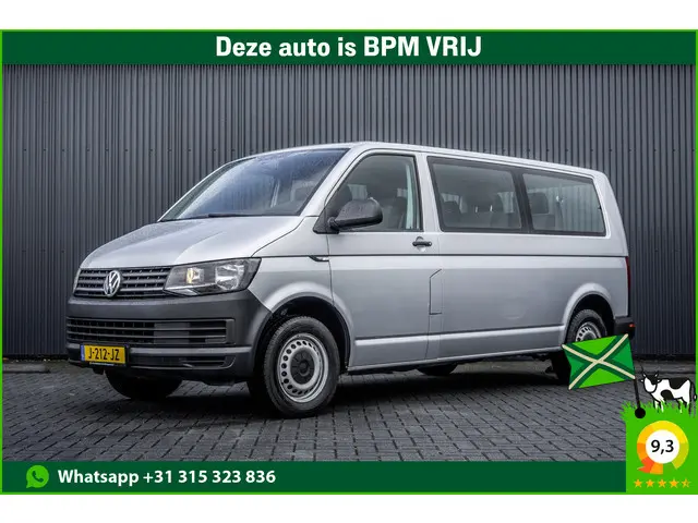 Volkswagen Transporter T6 Kombi **2.0TDI L2H1 | 9-Persoons | Incl. btw en bpm | Airco | PDC | Euro 6...