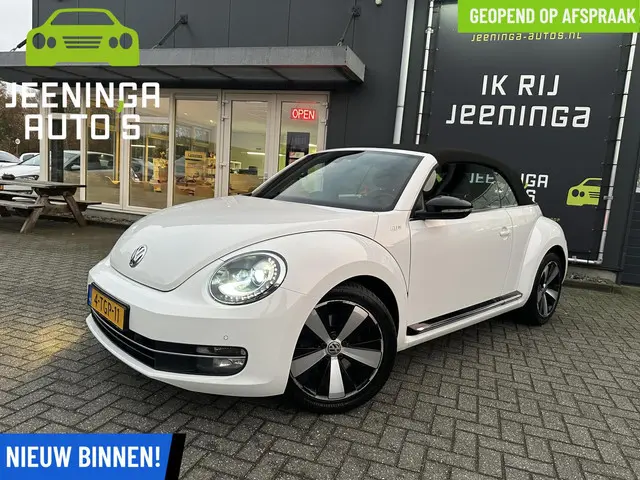Volkswagen Beetle Cabriolet 1.4 TSI Sport|Fender|Stoelverwarming|Navi|Leer