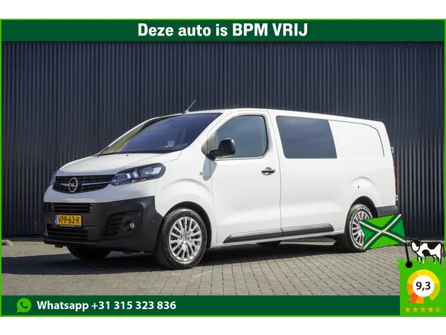 Opel Vivaro **2.0 CDTI L3H1 | 145 PK | Automaat | 6-Zits | Head-up Display | CarPlay | Navigatie | Cruise | Camera |  Airco | Euro 6**