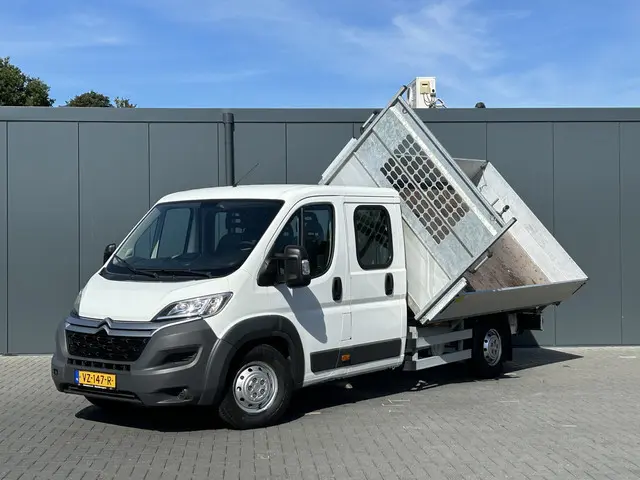 Citroën Jumper 35 2.2 HDI 150 PK L4 / 3 ZIJDIG KIPPER / 7-PERS DUBBELE CABINE / AIRCO / 1e EIG. / 3 TONS TREKHAAK / CAMERA / NAVI