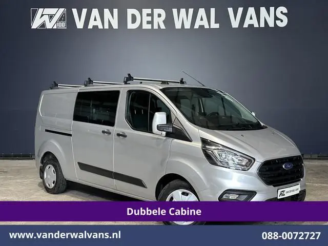 Ford Transit Custom 2.0 TDCI 131pk L2H1 Dubbele Cabine Euro6 Airco | 5-Zits | Camera | Apple Carplay...