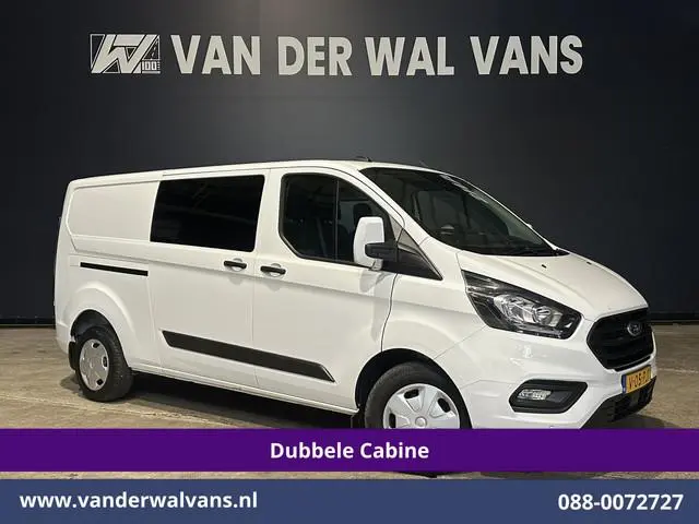 Ford Transit Custom 2.0 TDCI 130pk L2H1 Dubbele Cabine Euro6 Airco | 6-Zits | LED | Cruisecontrol |...