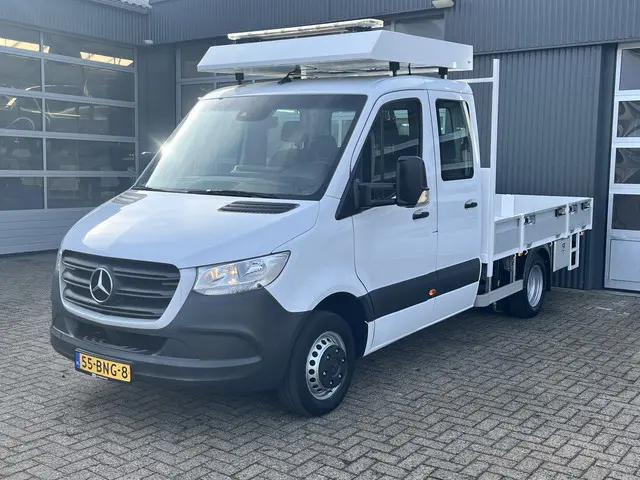 Mercedes-Benz Sprinter 514 CDI 366 Hiab Laadkraan 018T Trekhaak 3500kg trekgewicht Airco 6-Persoons...