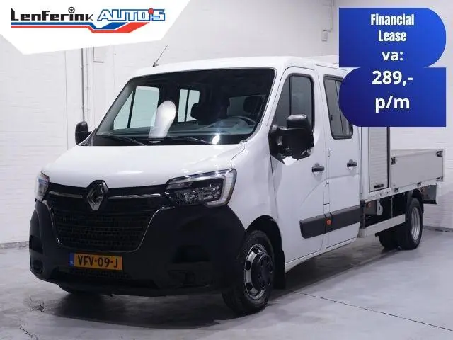 Renault Master 2.3 dCi 145 pk Pick Up / Open Laadbak 6-Zits Airco, Trekhaak 3.500 kg, LxBxH 245x208x...
