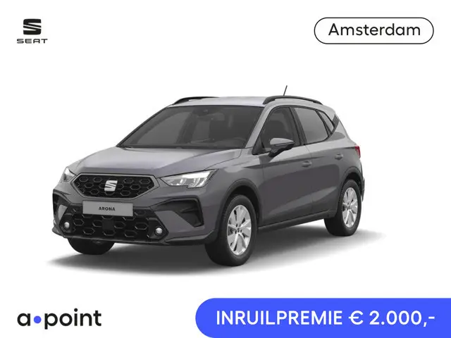 SEAT Arona 1.0 EcoTSI Style Business Connect | Premium Lak 'Graphene Grey' | Verwarmbare voorstoelen...
