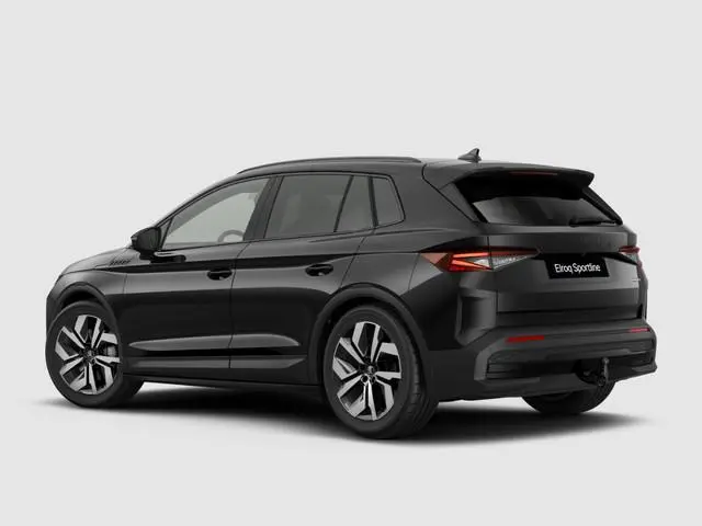 Škoda Elroq Sportline Elektromotor 210 kW / 286 PK SUV Black Magic | Trekhaak wegklapbaar | 3.000,-...