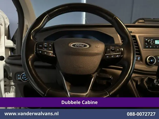 Ford Transit Custom 2.0 TDCI 131pk L2H1 Dubbele Cabine Euro6 Airco | 6-Zits | Cruisecontrol | Trekha...