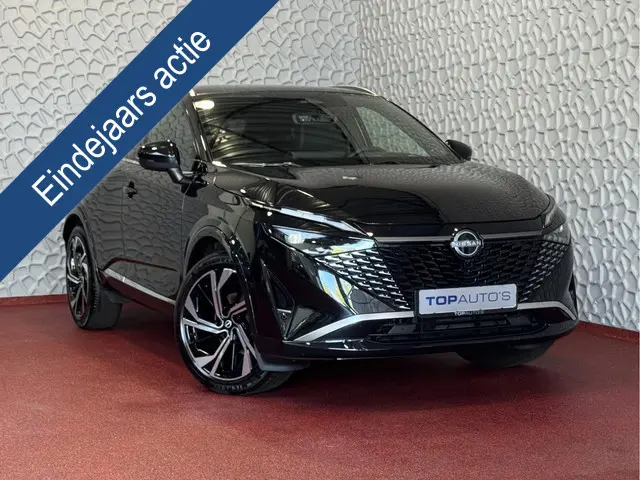 Nissan Qashqai 1.3 MHEV 160PK TEKNA PLUS BOSE 20''LMV  LEER ALCANTARA PANO MASSAGE BOSE STOEL/STUUR/RUIT VERW MATRIX.LED ELEK.KLEP HEADUP 20''LMV GOOGLE NAVI 03/2025