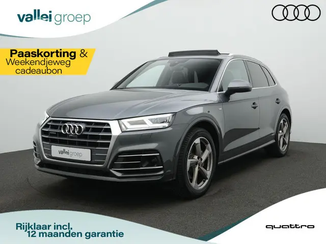 Audi Q5 2.0 TFSI 252 pk S-tronic Quattro S-Line | Panoramadak | Trekhaak | Luchtvering | Leder | Mat...