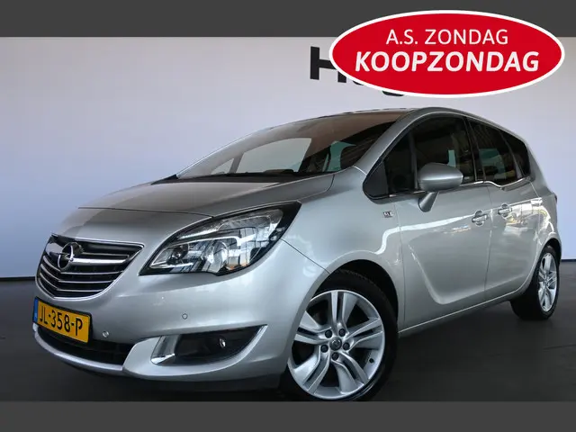 Opel Meriva 1.4 Turbo Blitz Navigatie Leder Stoelverwarming Trekhaak Rijklaarprijs Inruil Mogelijk!