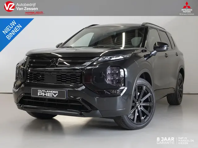 Mitsubishi Outlander 2.4 PHEV Black Edition | Head up | 20 inch | Full Black | 8 jaar garantie | Rij...