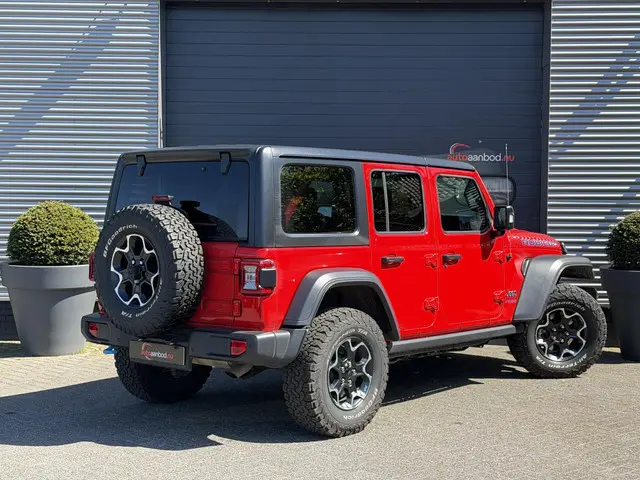 Jeep Wrangler Unlimited 4xe 380 Rubicon Afneembare Dakdelen | Navigatie | Camera | Stoel/Stuurverwar...