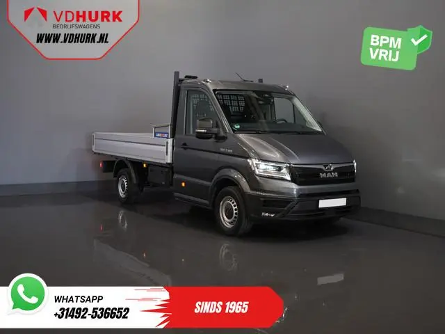 Man TGE 2.0 DSG Aut. Open Laadbak 340x204x40/ Facelift/ LED/ Virtual Cockpit/ Carplay/ Pick Up/ Came...
