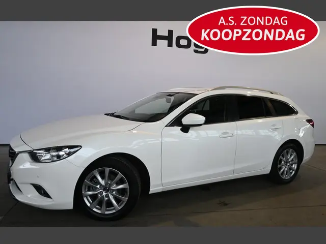 Mazda 6 Sportbreak 2.0 HP TS+ Clima Cruise Control Stoelverwarming Trekhaak Rijklaarprijs Inruil Mog...