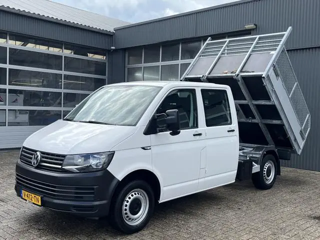 Volkswagen Transporter 2.0 TDI L2H1 DC Kipper Airco trekhaak 2200kg Trekgewicht 1e eigenaar Dealer o...