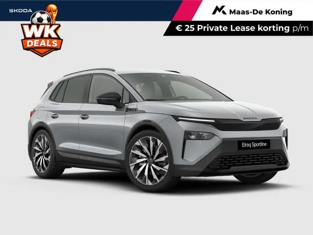Škoda Elroq Sportline Elektromotor 210 kW / 286 PK SUV 21'' velgen | trekhaak wegklapbaar | 3.000,-...