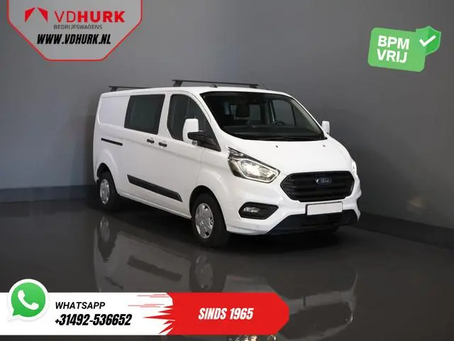 Ford Transit Custom 2.0 TDCI L2 Trend DC Dubbel Cabine Stoelverw./ Carplay/ 2.7t Trekverm./ Navi/ PD...