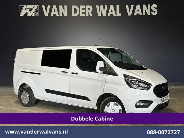 Ford Transit Custom 2.0 TDCI 130pk L2H1 Dubbele Cabine Euro6 Airco | 6-Zits | Xenon | Camera | Navig...