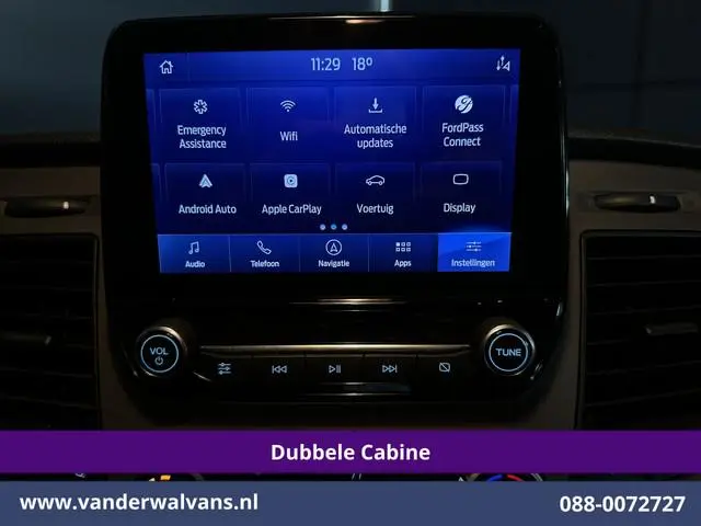 Ford Transit Custom 2.0 TDCI 131pk L2H1 Dubbele Cabine Euro6 Airco | 5-Zits | Apple Carplay | LED |...