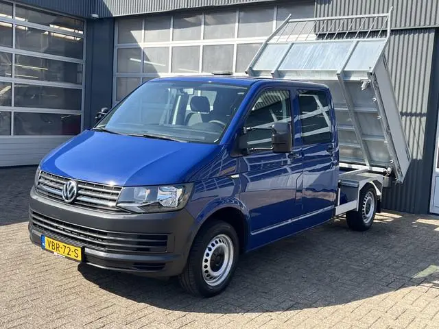 Volkswagen Transporter 2.0 TDI L2H1 DC Euro 6 Kipper open laadbak Airco trekhaak 2200kg trekgewicht...