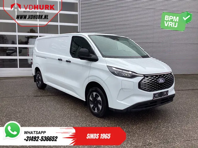Ford E-Transit Custom 65 kWh L2 330 km WLTP LED/ Standkachel/ Snellader/ 2.3t Trekverm./ Carplay/ Cl...