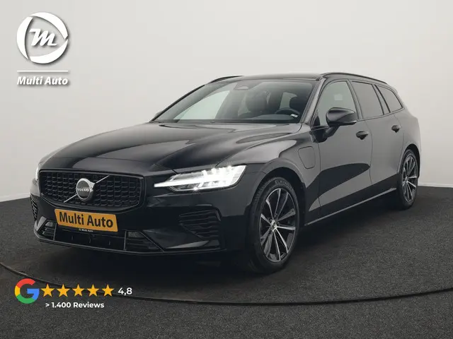 Volvo V60 T6 AWD Plus Dark LONG RANGE PHEV 350pk Dealer O.H. | Camera | Harman / Kardon | Lederen Sp...