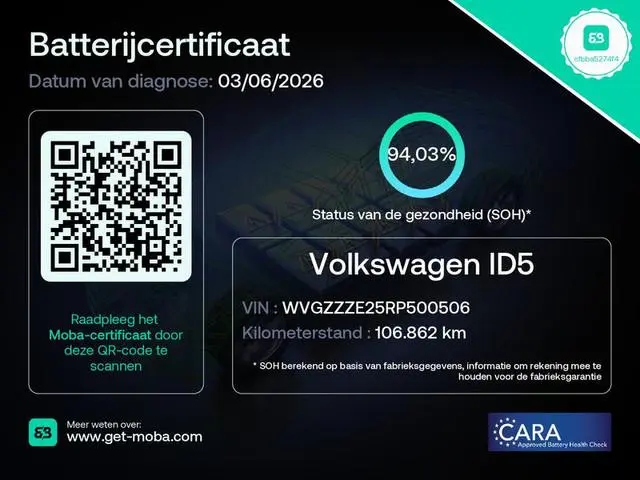 Volkswagen ID.5 GTX 77 kWh 299 pk 4 motion| Navigatie | Panoramadak | Warmtepomp | Parkeersensoren |...