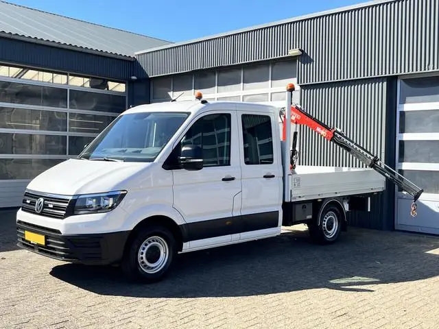 Volkswagen Crafter 35 2.0 TDI L3 Fassi Laadkraan M15A Trekhaak 3500 kg trekgewicht Airco Apple carpl...