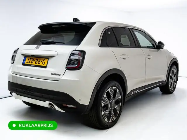Fiat 600 1.2 Hybrid La Prima | Leer | Stoelverw. | Camera | Adap. Cruise | Sfeerverlichting | Elec....
