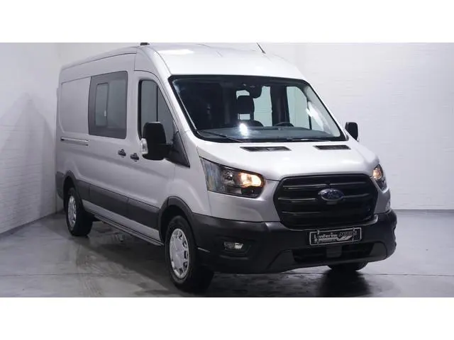 Ford Transit 2.0 TDCi 130 pk L3H2 Dubbel Cabine Airco Camera, Trekhaak, PDC V+A, 6-Zits