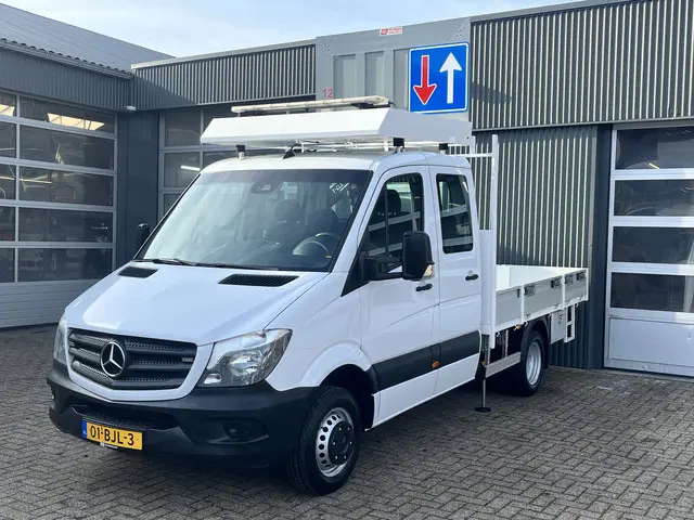 Mercedes-Benz Sprinter 514 CDI 366 Hiab Laadkraan 018T Trekhaak 3500kg Airco 6 persoons uitvoering O...