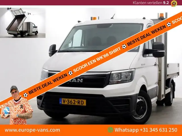 Man TGE 5.180 2.0 177pk E6 L2H1 Kipper Dubbel Lucht Trekhaak 3500kg 06-2018
