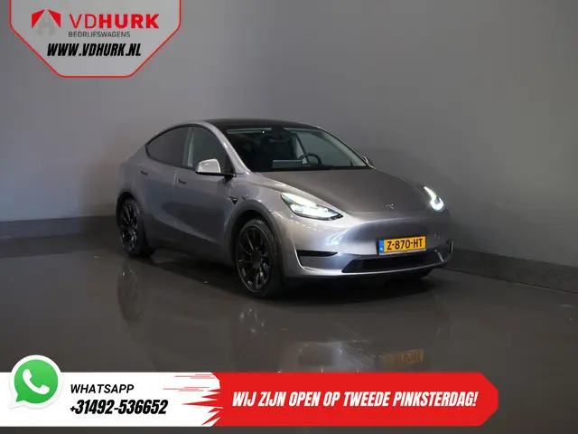 Tesla Model Y 455 Km WLTP (DEMO) Pano/ Memory/ Elek.klep/ Stoelverw./ Navi/ 360 Camera/ Climate/ 20”...