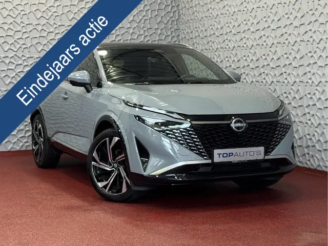 Nissan Qashqai 1.3 MHEV 160PK TEKNA PLUS BOSE 20''LMV  LEER ALCANTARA PANO MASSAGE BOSE STOEL/STUUR/RUIT VERW MATRIX.LED ELEK.KLEP HEADUP 20''LMV GOOGLE NAVI 03/2025