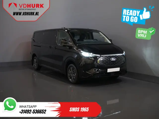 Ford E-Transit Custom 340 65 kWh 218 pk 330km WLTP L2 Limited  2x Schuifdeur/ Elek.Schuif/ 2.3t Trekverm./ Snellader/ Matrix LED/  B&O/ Adapt.Cruise/ Standkachel/ Carplay/ Camera