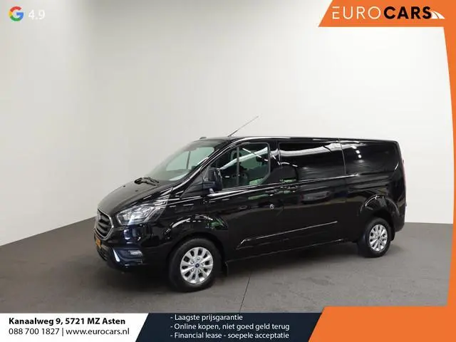 Ford Transit Custom 300 2.0 TDCI L2H1 Limited Dubbele cabine Automaat Navi Airco 2 Schuifdeuren Trek...