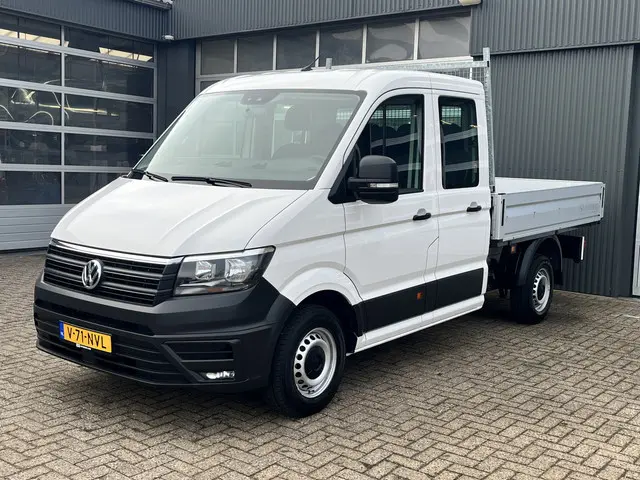Volkswagen Crafter 35 2.0 TDI DC Open laadbak Airco Cruise controle Pick-up Euro 6 Parkeerhulp achte...
