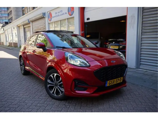 Ford Puma 1.0 EcoBoost Hybrid ST-Line X | PANO | LEER | Adaptive + Lane + BLIS | B&O | Stuur + Stoel...