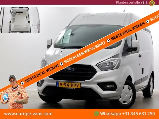 Ford Transit Custom 2.0 TDCI L1H2 Trend Koelwagen Stahoogte 12V Dag + 230V Nachtkoeling 01-2019