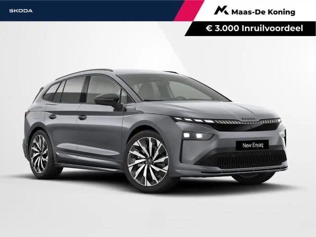 Škoda Enyaq iv Sportline Elektromotor 210 kW / 286 PK SUV 21'' velgen | Panoramisch schuif/kanteldak...