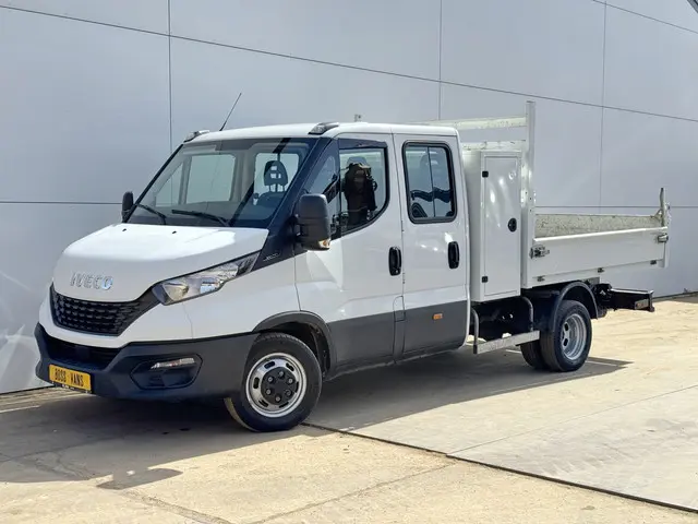 Iveco Daily 35C14 2.3 Kipper Dubbele Cabine Dubbellucht 3,5t Trekhaak 6 Stoelen Airco Cruise Control...