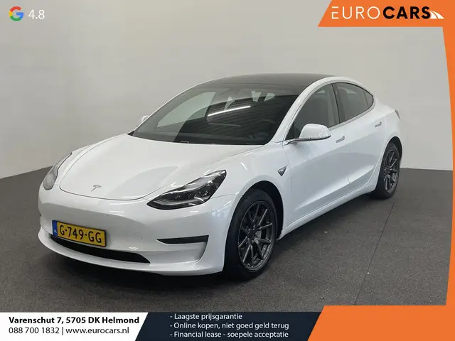 Tesla Model 3 Long Range AWD 75 kWh Panoramadak Navigatie Camera Parkeersensoren Adaptive Cruise Control Full Led Stoelverwarming Climate Control Getinte ramen Lichtmetalen velgen