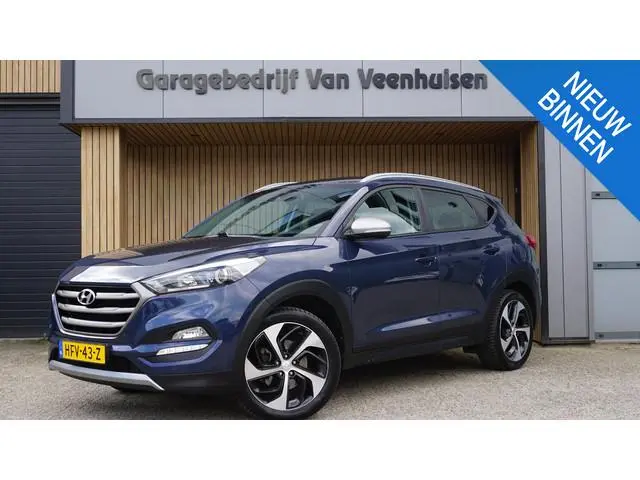 Hyundai Tucson 1.6 T-GDi 177pk Comfort 4WD Navi Trekhaak A-Camera 19inch LM Stuur & Stoel V.W. 65360...