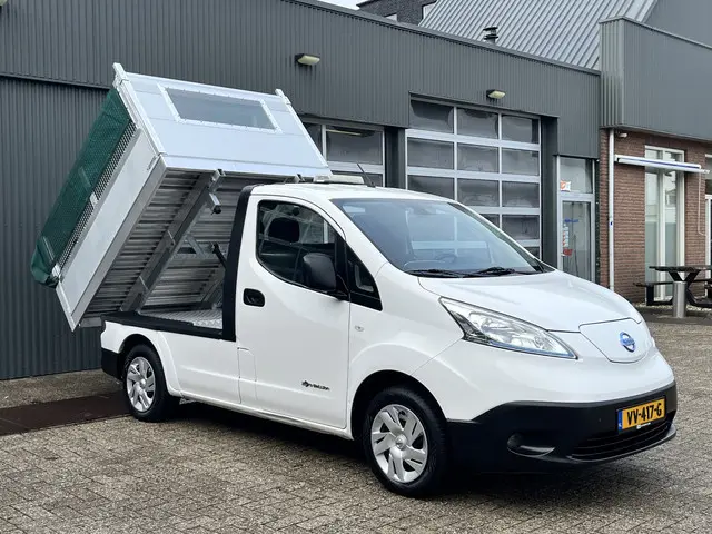 Nissan e-NV200 24KWh Marge BTW VRIJ!! Elektrische Kipper Openlaadbak met Airco Cruise controle Telef...