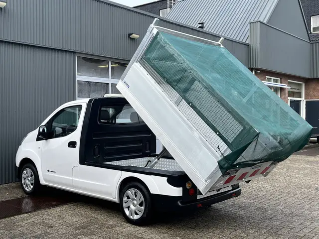 Nissan e-NV200 24KWh Marge BTW VRIJ!! Elektrische Kipper Openlaadbak met Airco Cruise controle Telef...